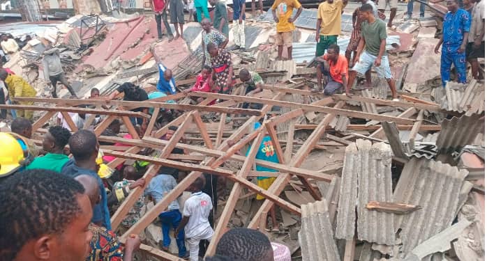 Many Feared Dead, Scores Injured As Mosque Collapses During Afternoon Prayer In Lagos (Photos)