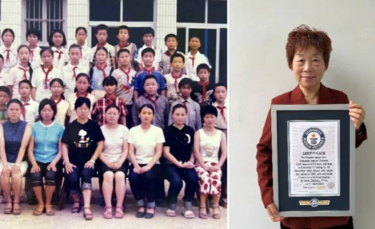 80-Year-Old Woman Breaks World Guinness Record For Having Longest Career As Female Teacher