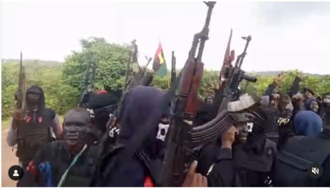 VIDEO: IPOB/ESN Members Jubilant After Killing Soldiers On Biafra Day