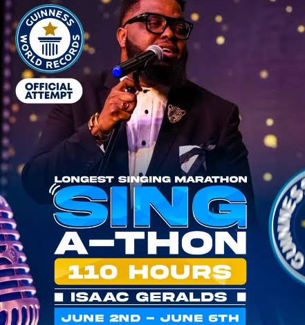 Nigerian Man Set To Break Guinness World Record, Begins 110-Hour Sing-A-Thon