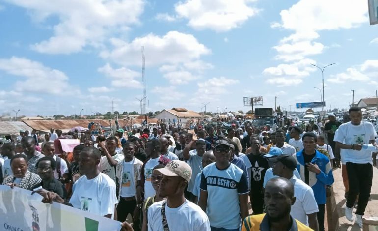 Democracy Day: CSOs Stage Peaceful Procession In Osogbo, Demand Inclusive Governance