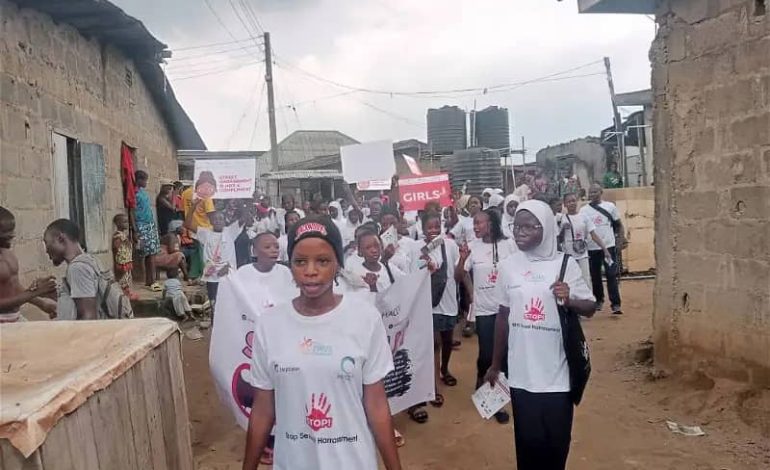 Ogun Teenage Girls Protest Against Sexual Harassment