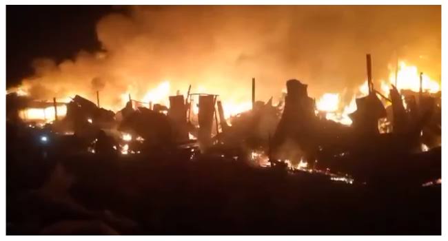 Abuja Karu Market Engulfs In Fire