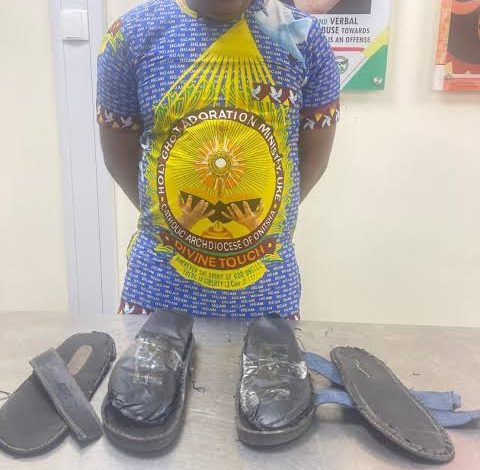 Man In Church Uniform Arrested For Smuggling Cocaine In Sandals