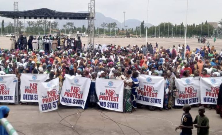 APC Hired Us For Rally To Say ‘No To Protests,’ Abandoned Us Later With No Water, Food Or Money –Women Group Cries Out