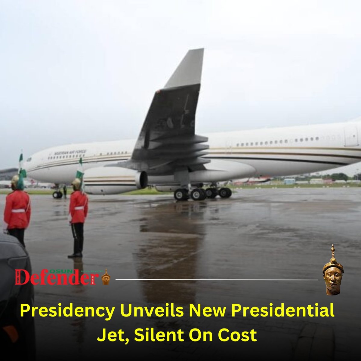 Presidency Unveils New Presidential Jet, Silent On Cost