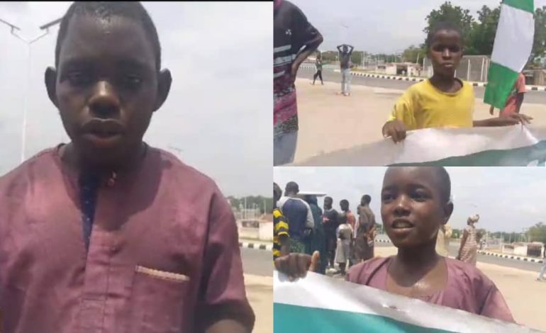 #EndBadGovernance: Children Join Protests, Lament Hunger