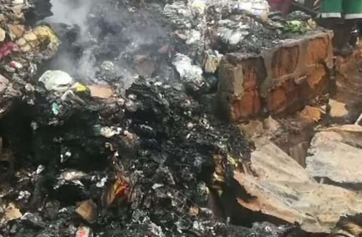 Fire Guts Anambra Spare Parts Market