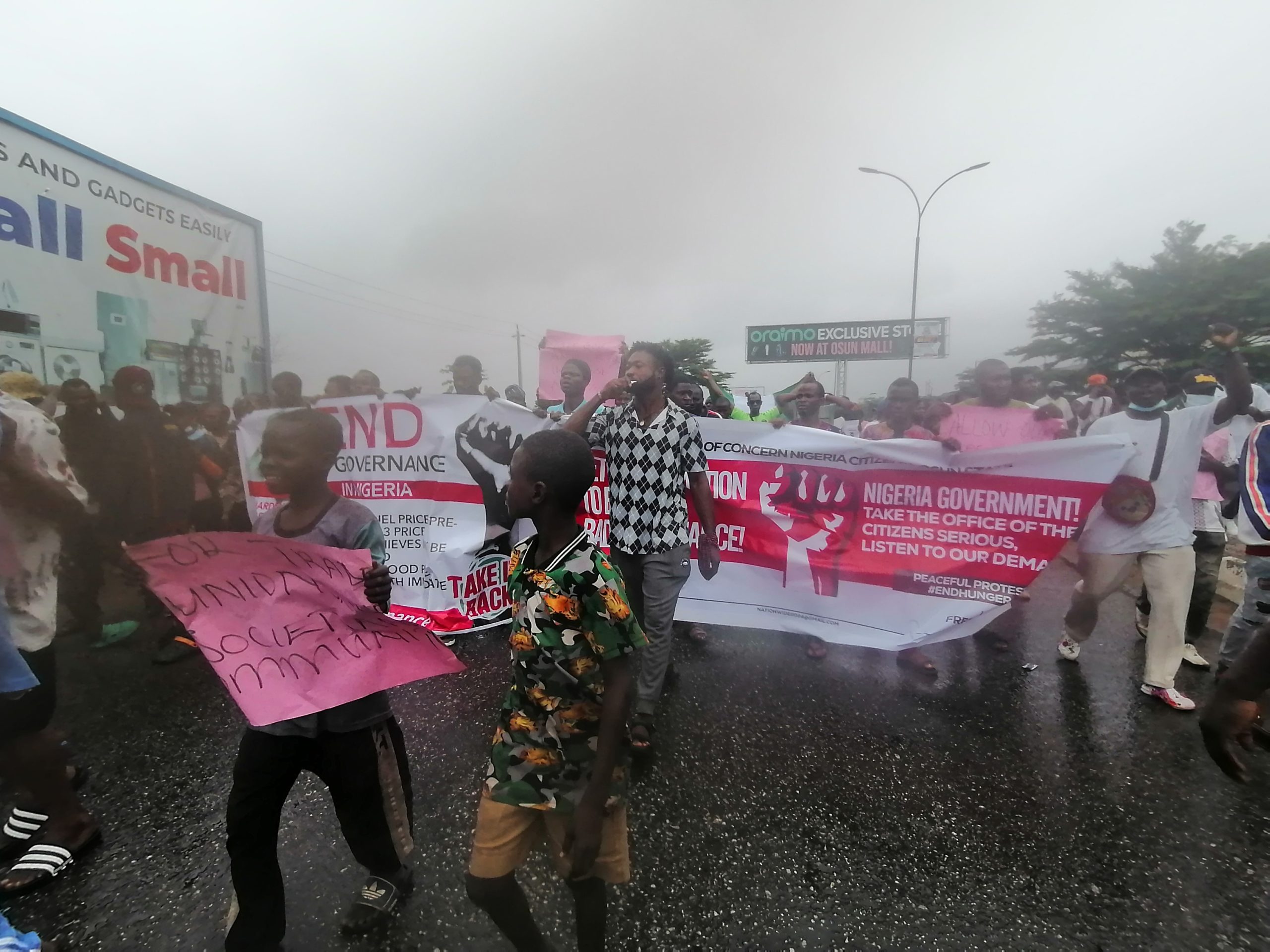 #EndBadGovernance Day 3: Protesters Defy Plea, Continue Demonstrations In Osun