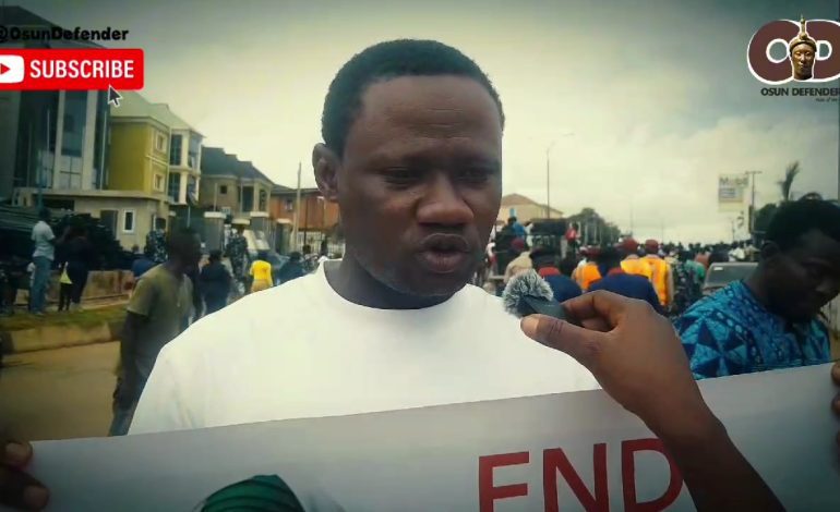 #EndBadGovernance: Why I Joined Protest Against Government – Osun Protester (Video)