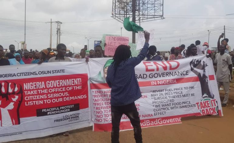 UPDATED: Osun #EndBadGovernance Protesters Suspend Rally