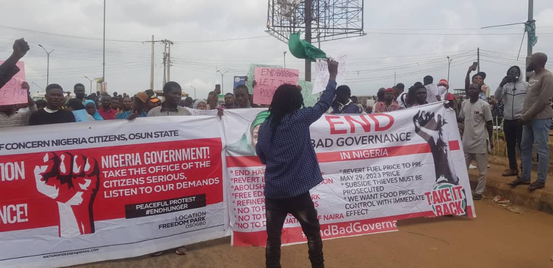 UPDATED: Osun #EndBadGovernance Protesters Suspend Rally