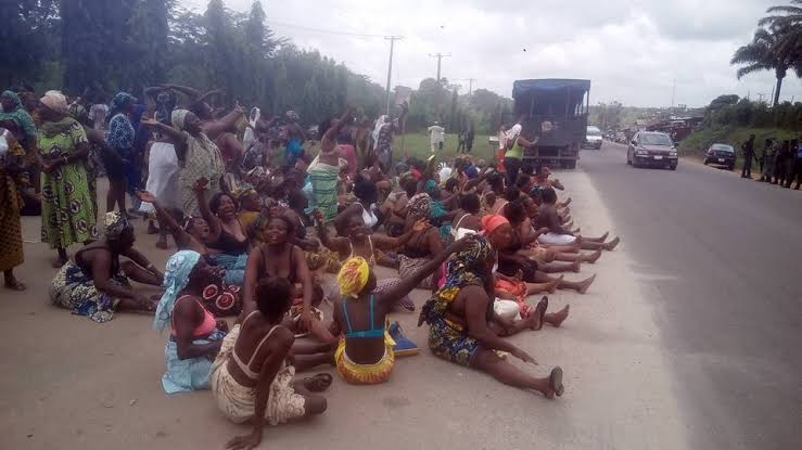 Insecurity: Ondo Women Protest Half Naked