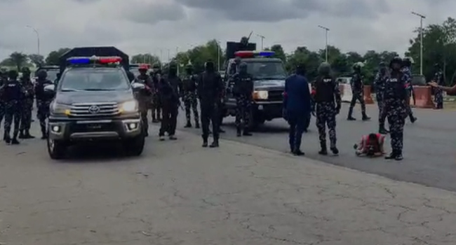 #EndBadGovernance Day 3: Security Operatives Disperse Protesters With Teargas In Abuja