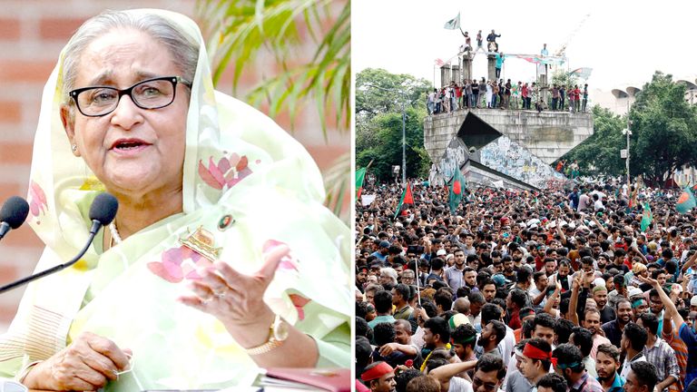 Bangladesh Prime Minister Flees Country After Deadly Protests