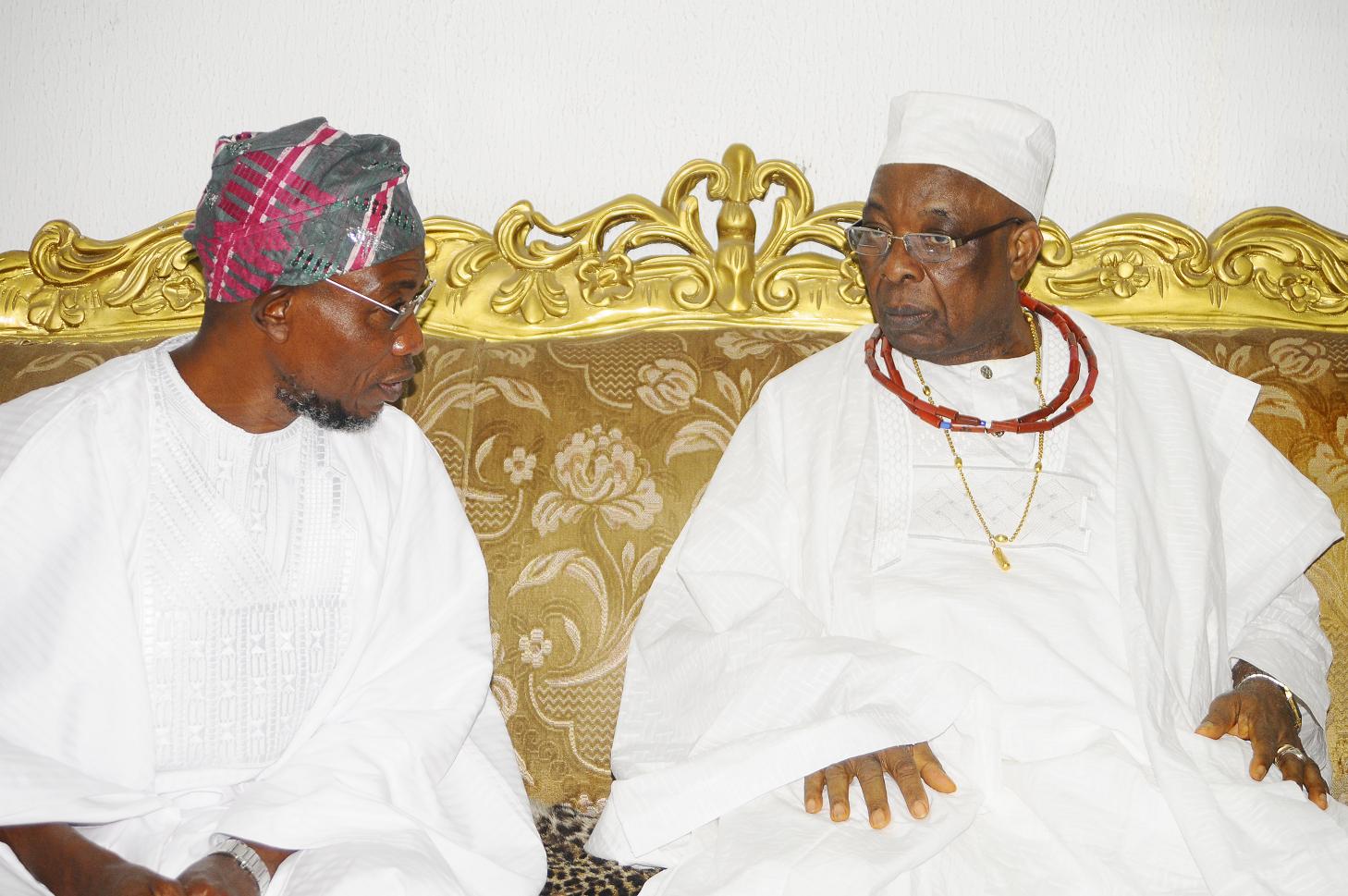 “The Lion Is Gone” – Aregbesola Pens Tribute To Late Owa Obokun