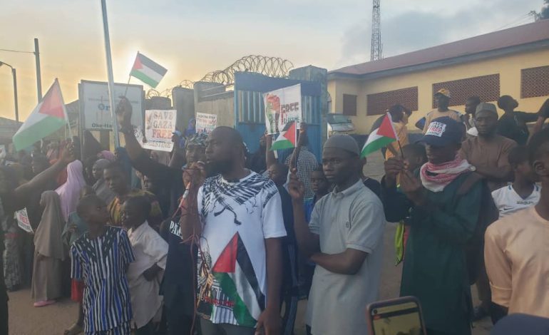 Over 300 Osun Muslims Rally Support For Palestine