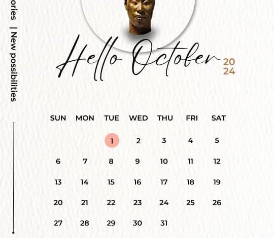 50 Happy New Month Messages, Wishes, Prayers For October 2024