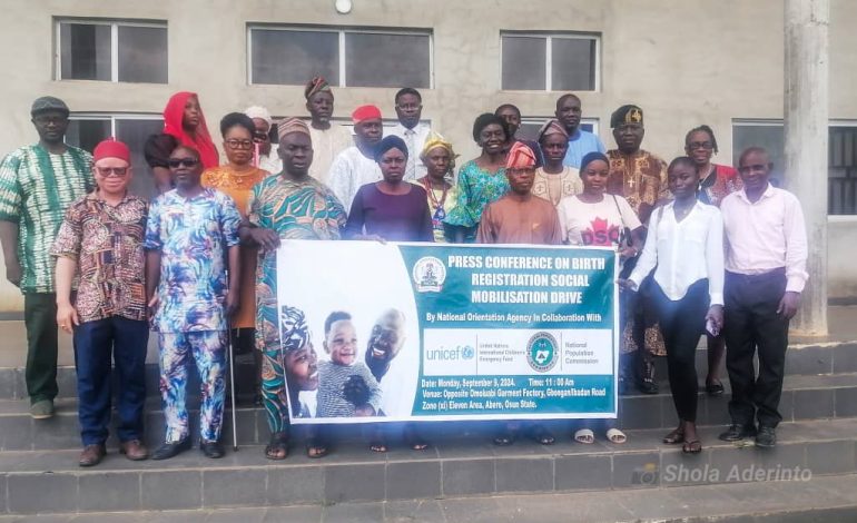 NOA, NPC Begin Free Birth Registration For Newborn In Osun