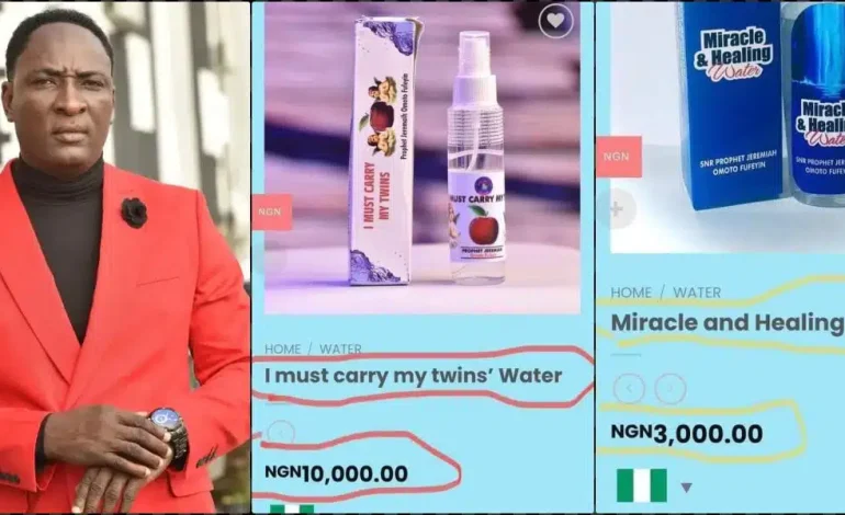 Fufeyin Counters Self, Says Church Not Selling Miracle Water, Soap