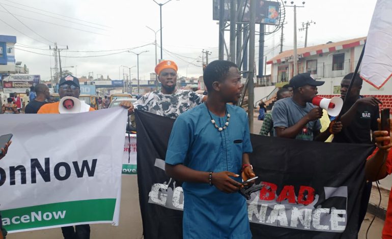 #FearlessInOctober: Protest Rocks Ibadan Over Economic Hardship