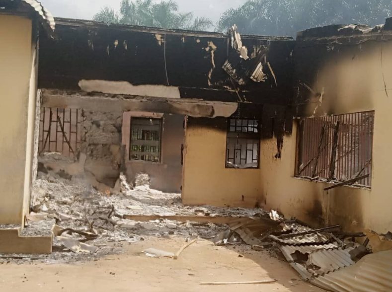 Hoodlums Set A’Ibom Electoral Commission Office On Fire