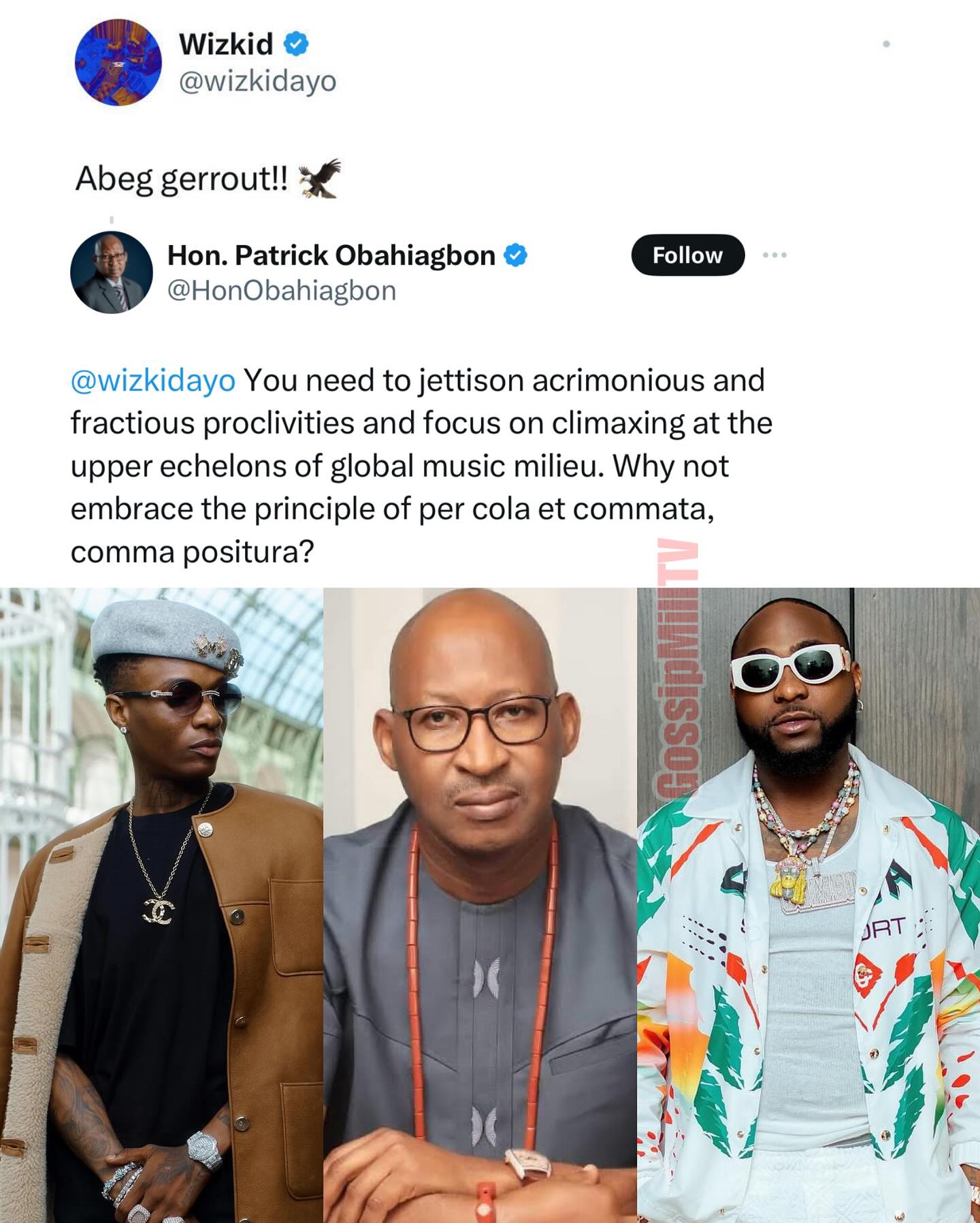 Wizkid, Obahiagbon In War Of Words Amidst Ongoing Feud With Davido