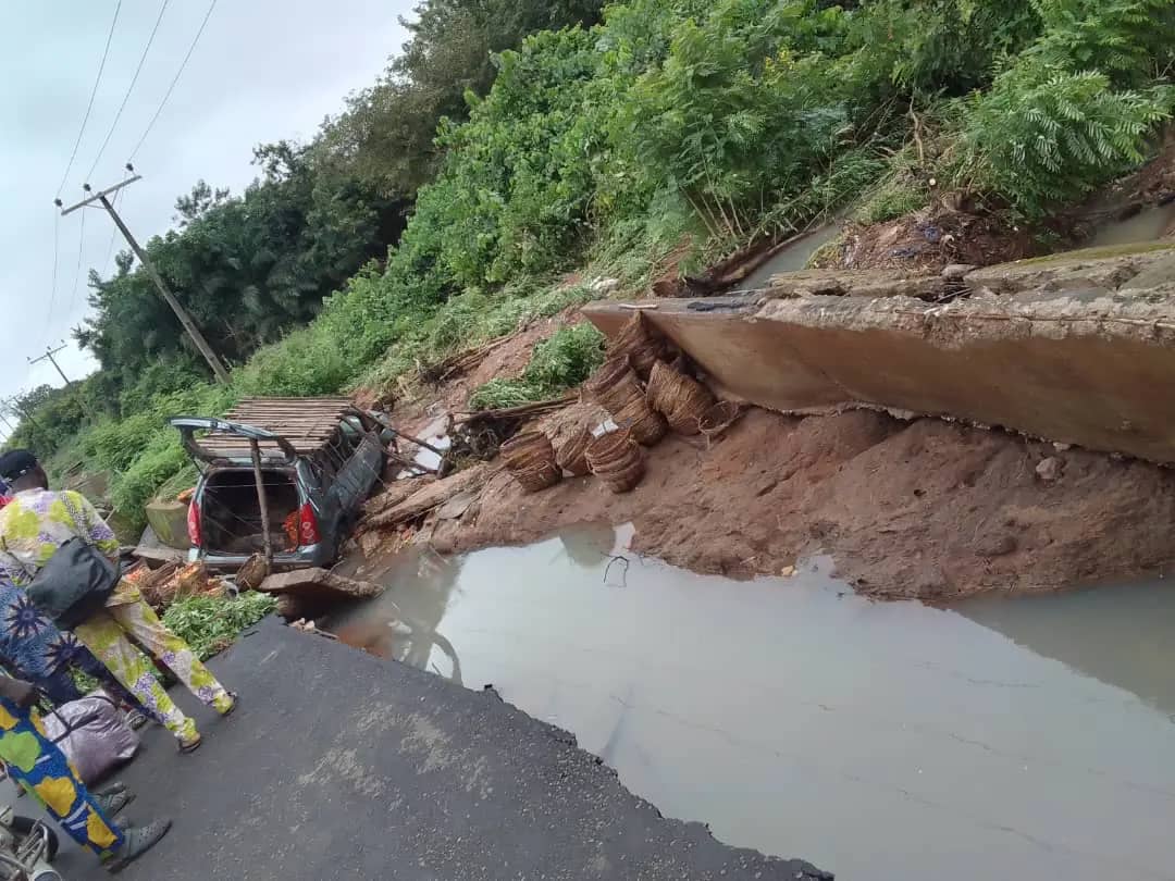 Communities Cut-Off After Bridge Collapse In Oyo (Photos)