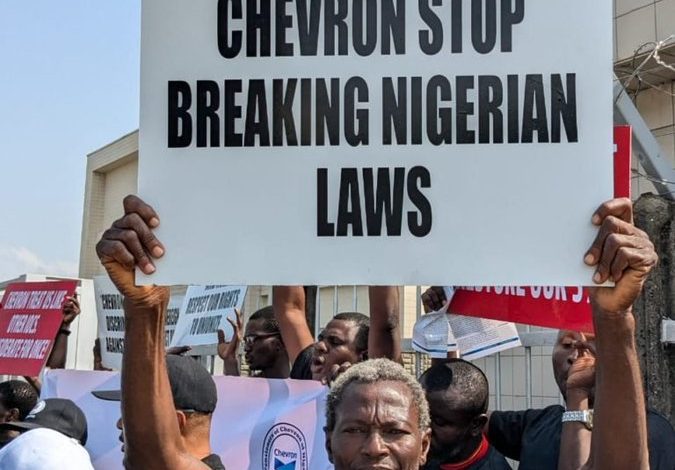 Chevron Pensioners Protest In Lagos (Photos)