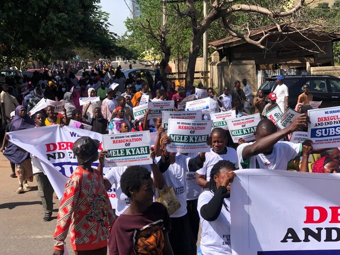 Mass Protest Hits Abuja Over Fuel Crisis