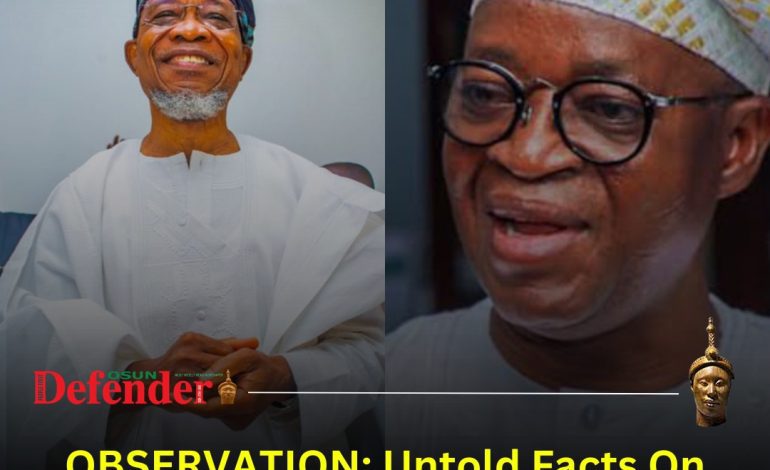 OBSERVATION: Untold Facts On Ogbeni And Oyetola