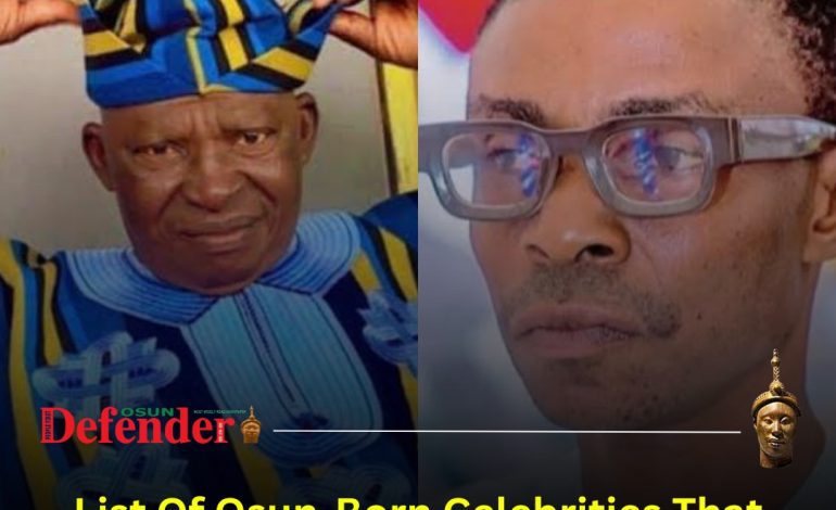 Osun-Born Celebrities That Died In 2024