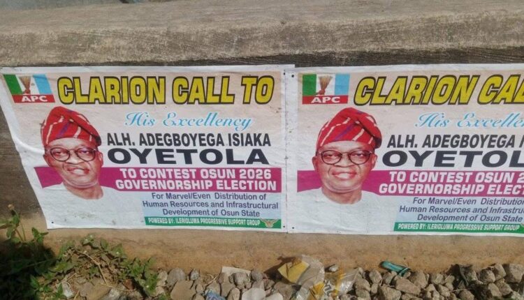 2026: Osun APC Dismisses Oyetola’s Campaign Posters, Says Minister Has No Ambition