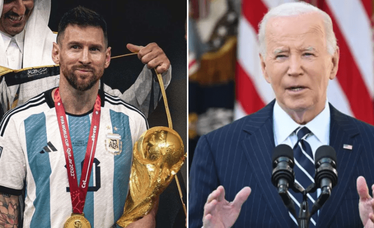 Messi, Others To Get Biden’s Presidential Medal Of Freedom Award