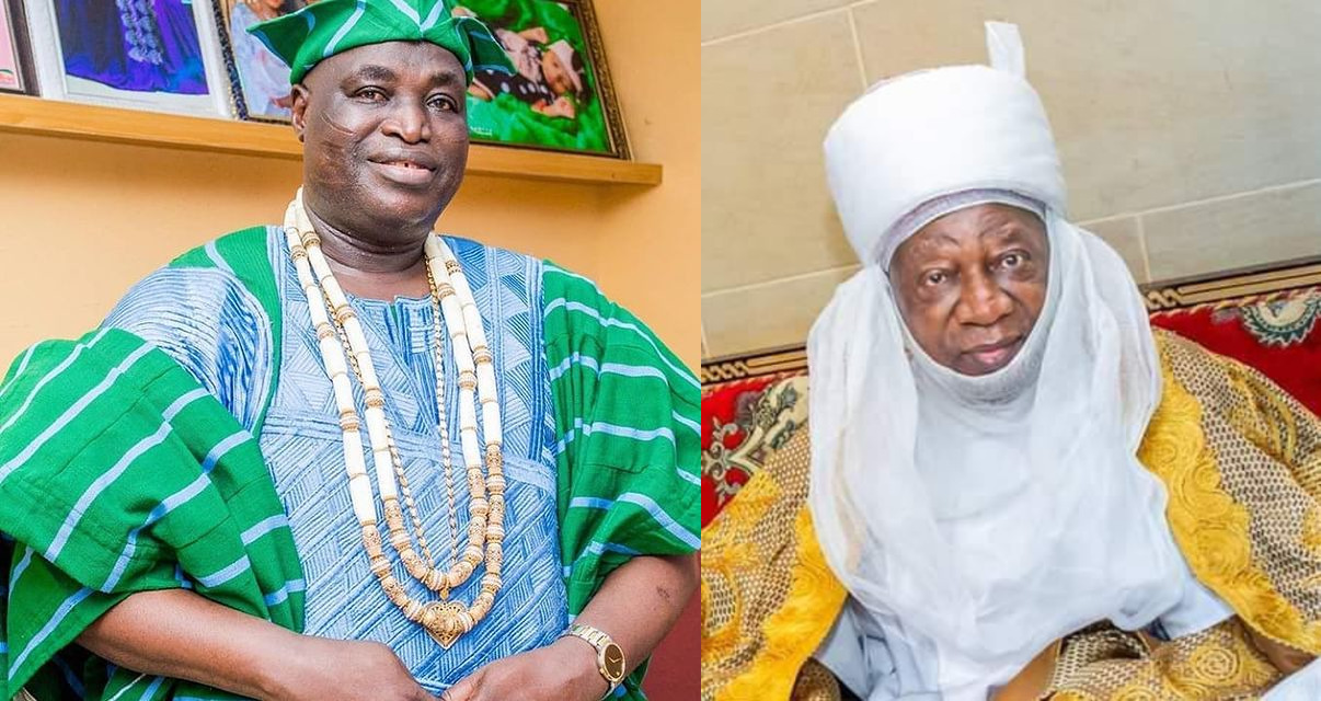 Abomination? Timi Of Ede Bows, Kneels To Greet Emir Of Ilorin (Video)