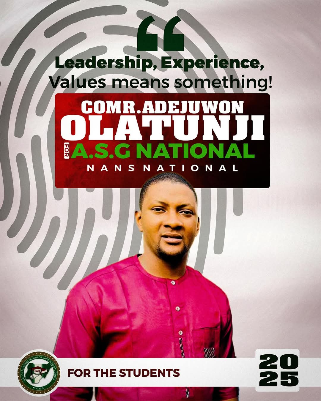 Man Arrested For Alleged Cultism Vies For NANS National AGS