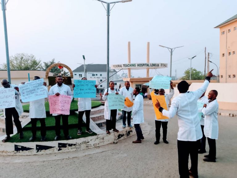 Lokoja Hospital Resident Doctors Protest Staff Shortage