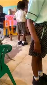 Outrage As Lagos Teacher Caught Physically Assaulting 3-Yr-Old Pupil In Viral Video