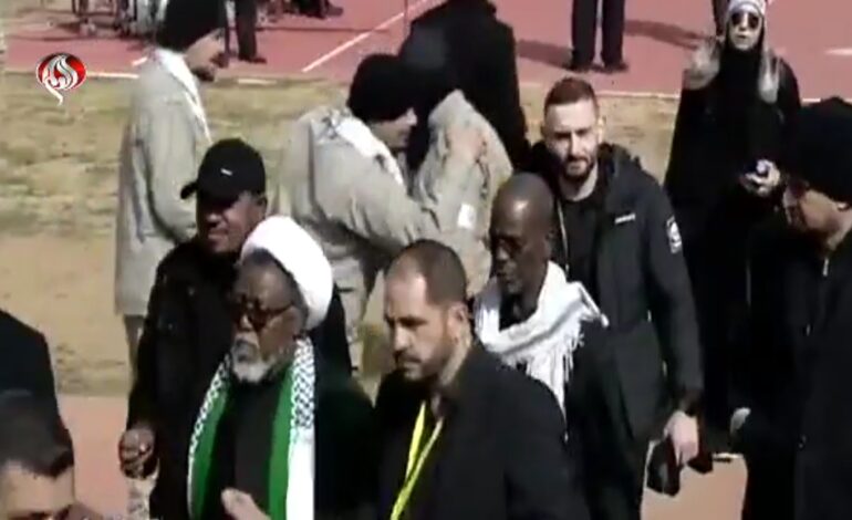 Nigeria Shia Leader, El-Zakzaky Attends Assassinated Hezbolah Leader’s Burial In Lebanon
