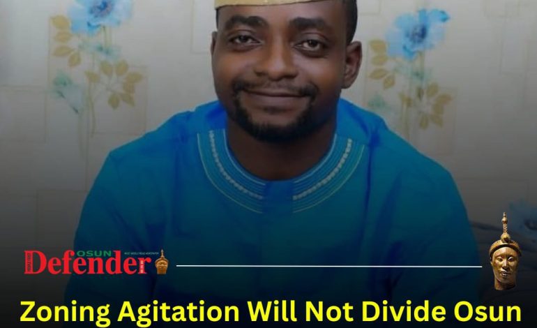 2026: Zoning Agitation Will Not Divide Osun APC – Oyetola’s Ex Aide