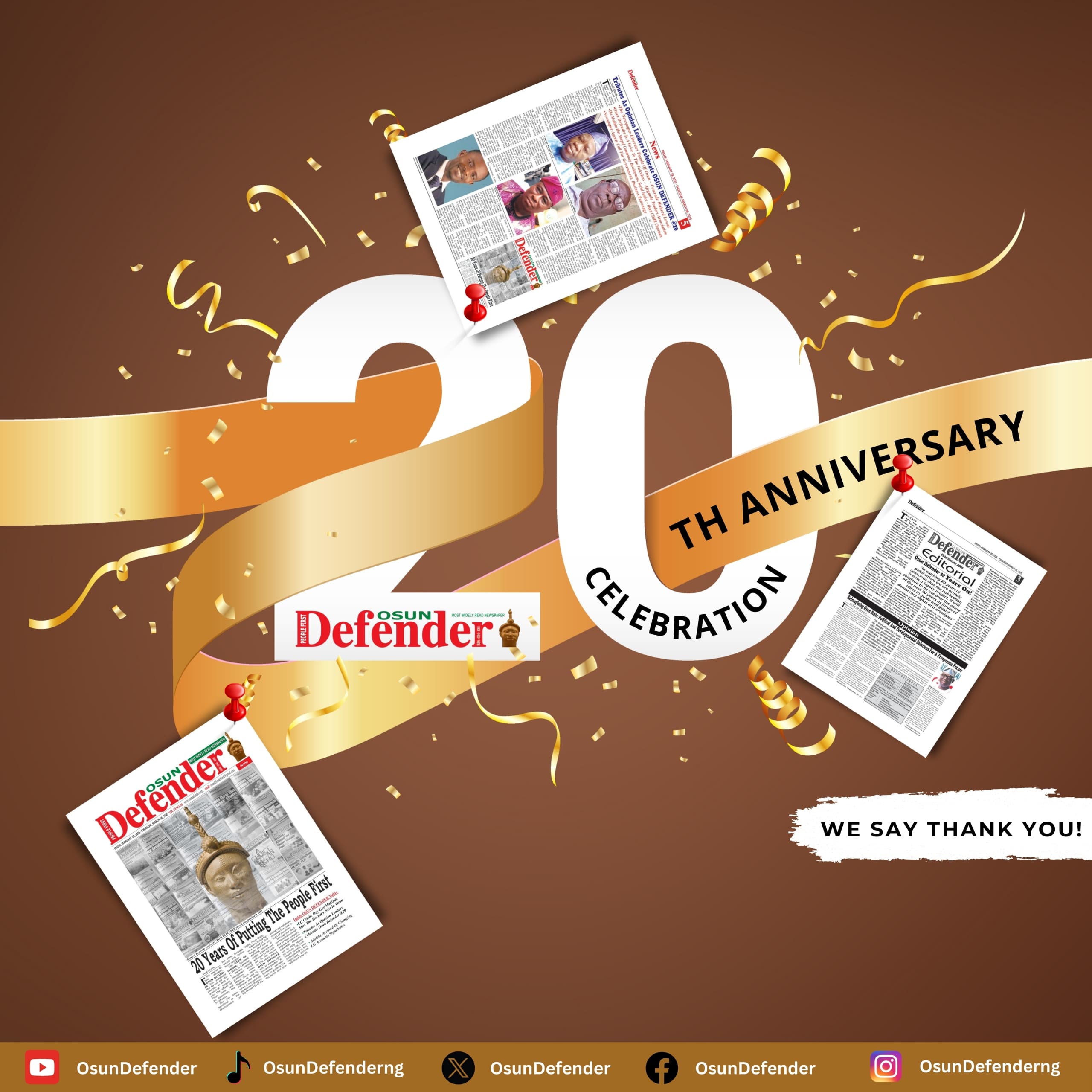 Osun Defender: 20 Years Of Putting The People First