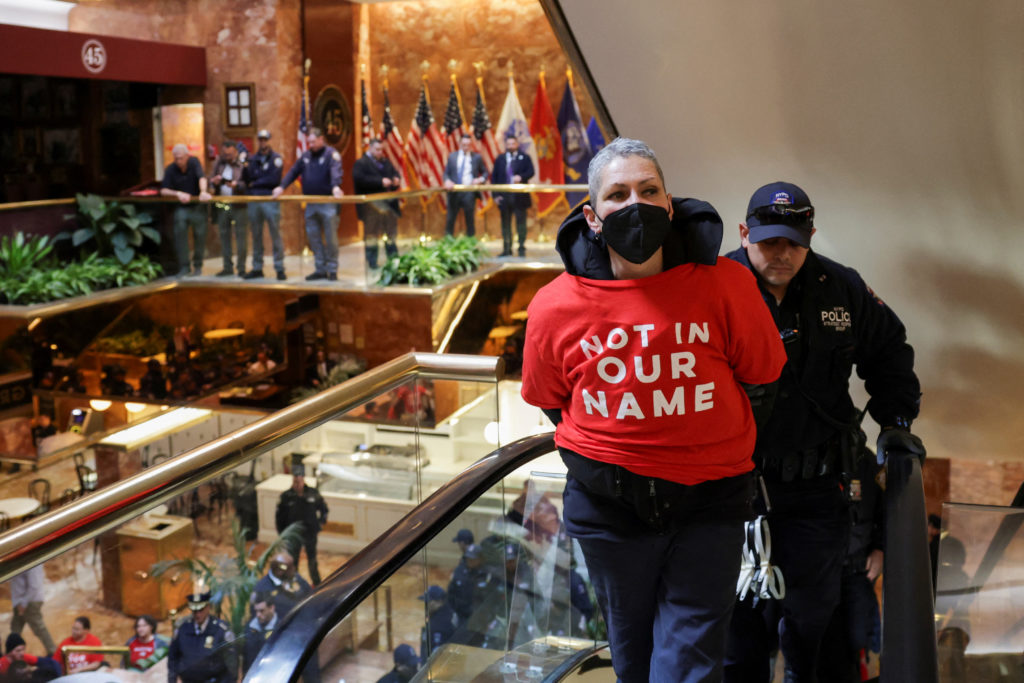 Jewish Protesters Occupy Trump Tower To Demand Activist Mahmoud Khalil’s Release