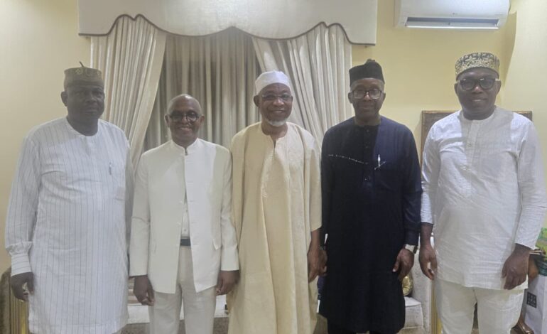 PHOTONEWS: El-Rufai, SDP Presidential Candidate Visit Aregbesola In Lagos