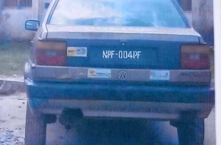 Drama As Police Allegedly Convert Stolen Vehicle To Patrol Van