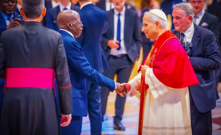 Tinubu Attends Inauguration Of Pope Leo XIV at Vatican