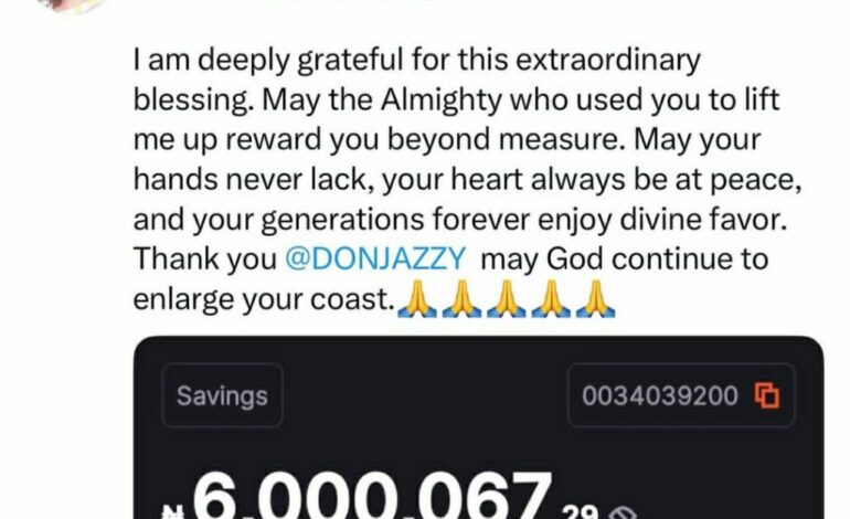 Don Jazzy Gifts Random Twitter User N6m