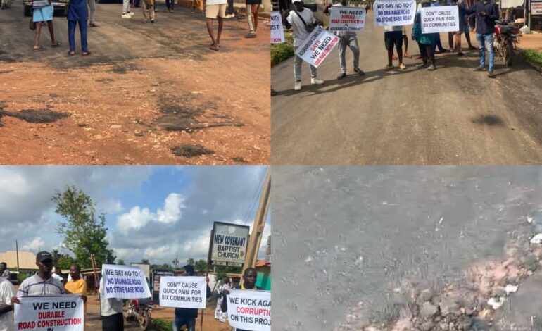 Adeleke Directs Remedial Action On Road Washed Off By Rain Days After Asphalt Laying
