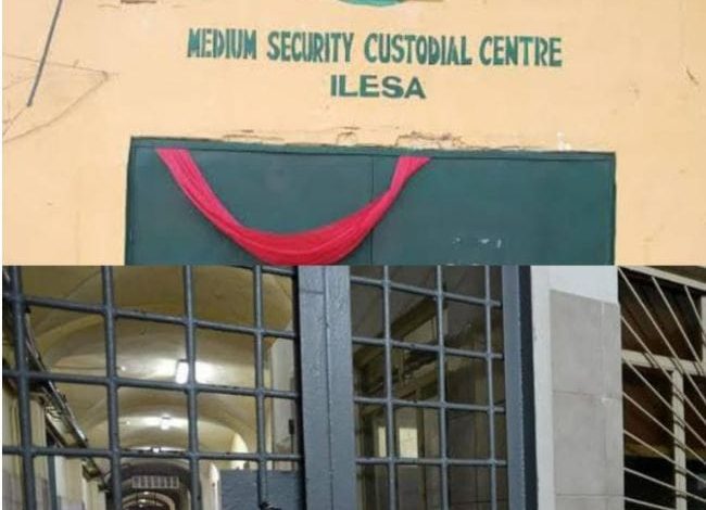 Seven Inmates Flee As Heavy Rainfall Destroys Ilesa Prison Wall