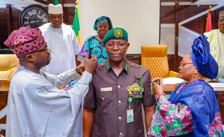 FG Decorates New NCoS Boss, Sets Targets For Him