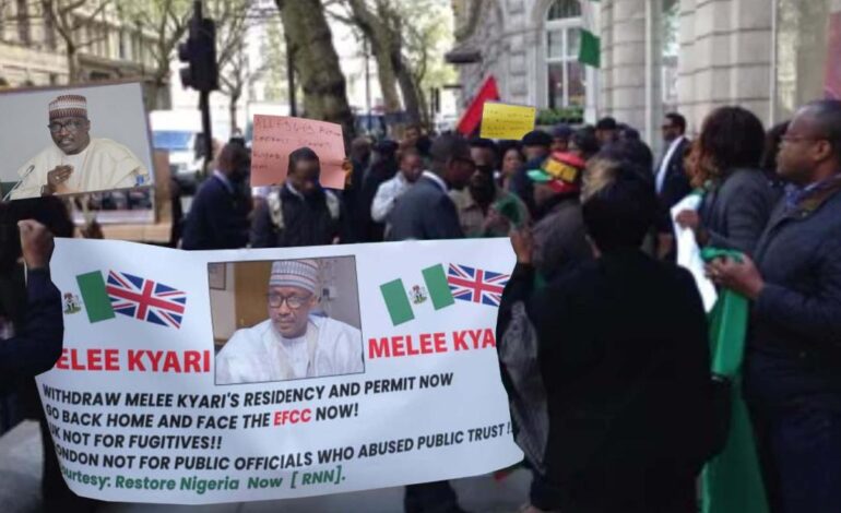 Nigerians In UK Protest, Ask For Mele Kyari’s Deportation To Face Corruption Probe